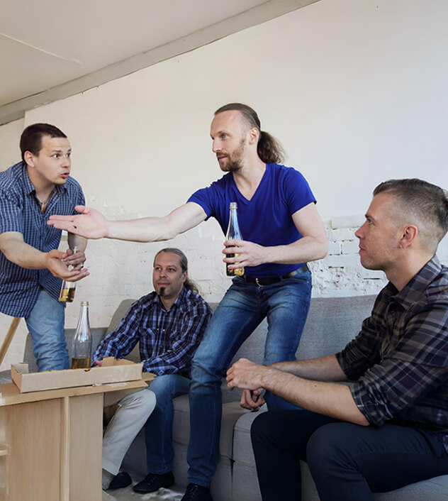 During a football argument, you’re usually the one who…